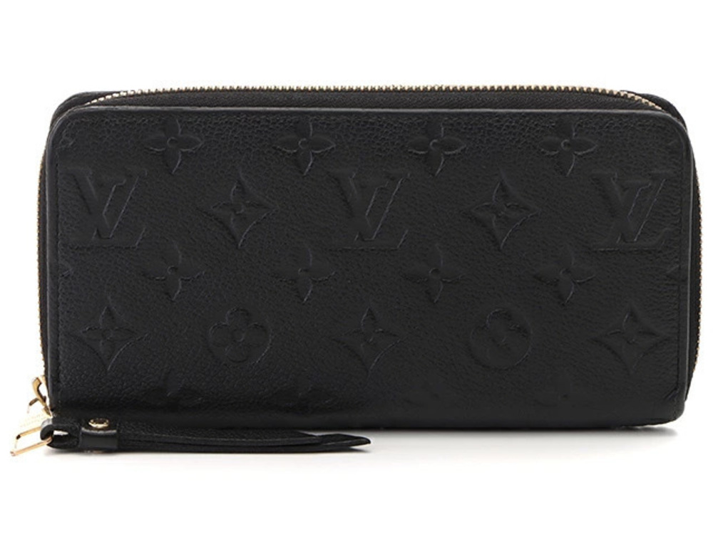 LOUIS VUITTON Zippy Wallet Mono Empreinte Noir Black